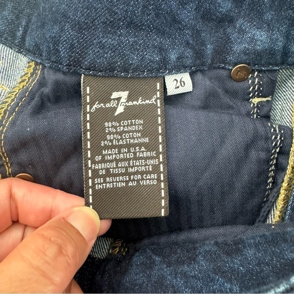 7 For All Mankind A Pocket Jeans Style AU130Y525A Medium Rise 26 Womens Y2K - Picture 8 of 16